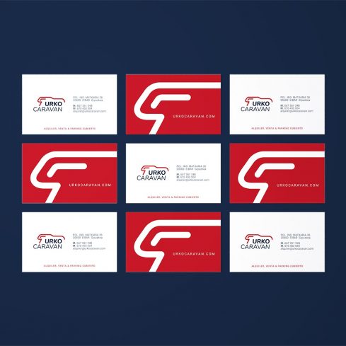 Tarjetas visita Urko Caravan