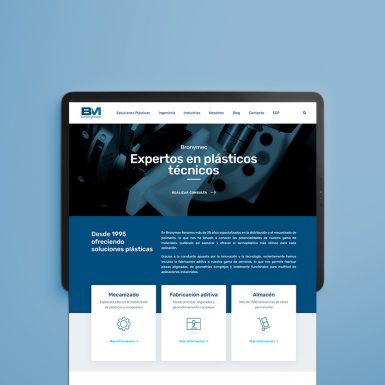 Diseño web sector industria