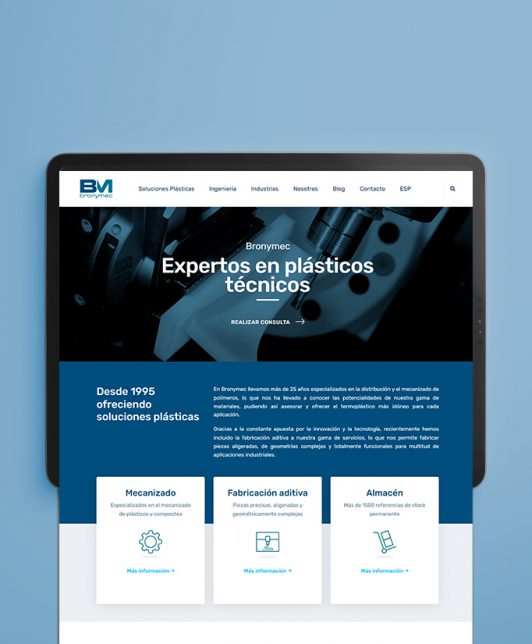 Diseño web sector industria